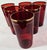 Art Deco Gold Rimmed Ruby Tumblers - Set of 6 For Sale - Image 3 of 9