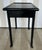 Black 19th Century French Faux Bamboo Black Side Table With Drawer and Flared Feet. For Sale - Image 8 of 10