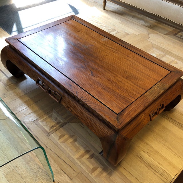 Asian Solid Wood Ming Dynasty Style Coffee Table Chairish