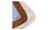 Boreal Blanket with Brown/Light Blue Frame by Moanne For Sale - Image 4 of 5