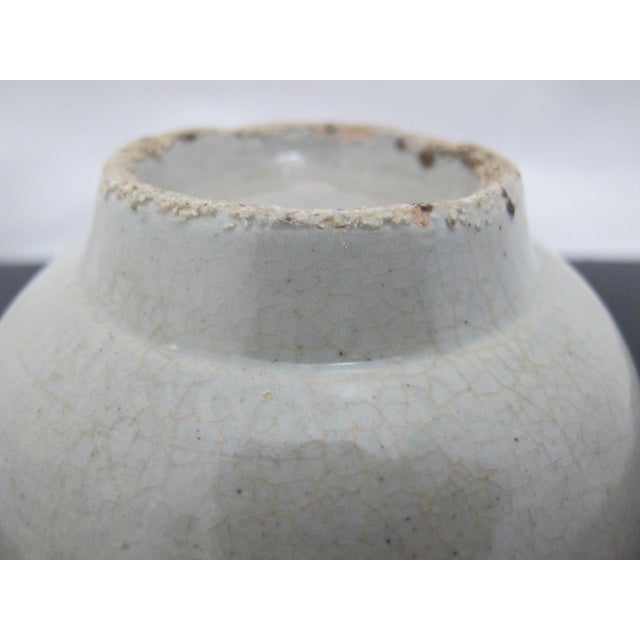 Chinese Longquan Celadon Pottery Footed Tea Bowl For Sale - Image 9 of 10