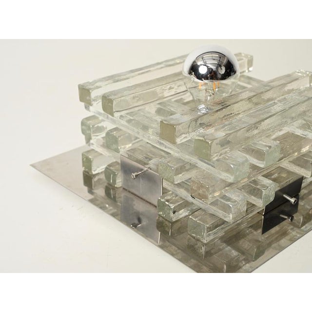 Jenga Glass Ceiling Light by Albano Poli for Poliarte, Italy, 1970s For Sale - Image 14 of 16