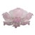 Large Vintage 1980s Murano Glass Ceiling Lamp Pink For Sale