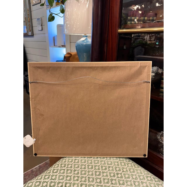 Blue 19th Century French Pastel Painting For Sale - Image 8 of 8