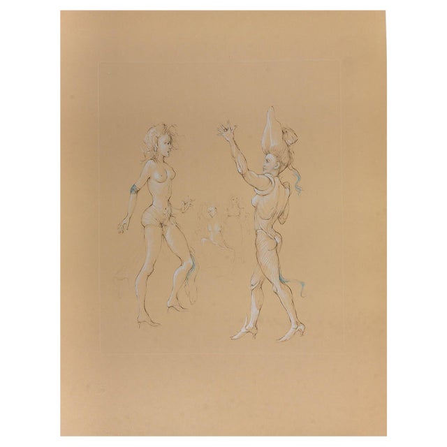 Léonor Fini, Figurative Composition, 20th Century, Lithograph For Sale