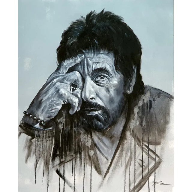 Early 21st Century José Luis Pagador Ponce, Al Pacino, 2000s, Oil For Sale - Image 5 of 5