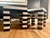 Postmodern Black & White Stripe Tessellated Marble Accent Tables For Sale - Image 9 of 9
