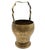 Brass 1900s Late Victorian Hand Etched Floral Brass Ice Bucket W/ Whimsical Handle For Sale - Image 8 of 12