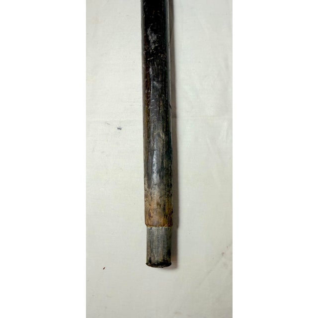 Silver Rare Antique 1776 Battle of Sullivan's Island Boat JBB Silver Walking Stick Cane For Sale - Image 8 of 13