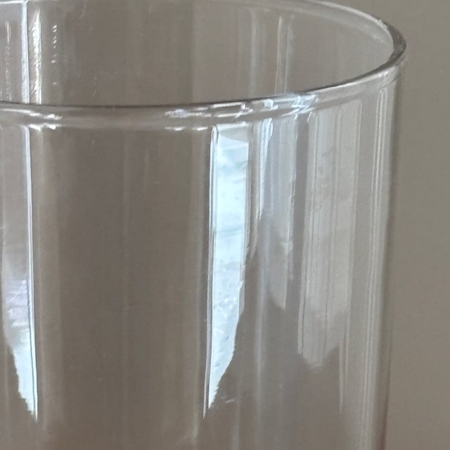 Mid-Century Modern Large Mid-20th Century Woven Cane Pattern Tumblers -- Set of 7 For Sale - Image 3 of 16