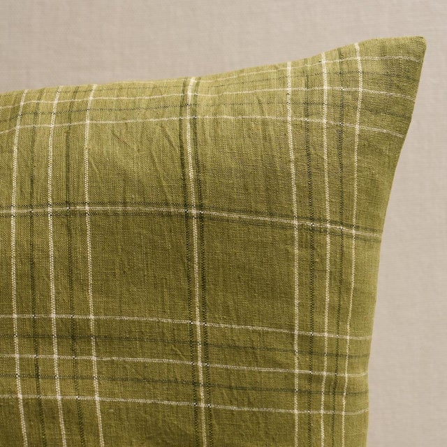 This pillow features Nils Plaid Linen with a Knife Edge finish. Pared down and pretty, Nils Plaid Linen has a performance...