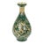 Antique Asian Porcelain Vase / Figural Landscape / Intricate Foliate Decoration For Sale