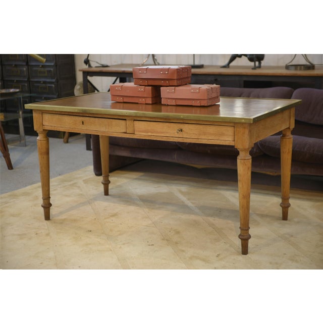 Brown Worktable in Wood, France, 1950s For Sale - Image 8 of 16