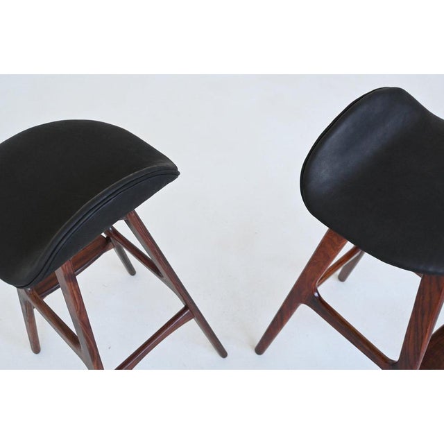 OD61 Bar Stools in Rosewood by Erik Buch for Oddense Mobler, Denmark, 1965, Set of 4 For Sale - Image 10 of 18