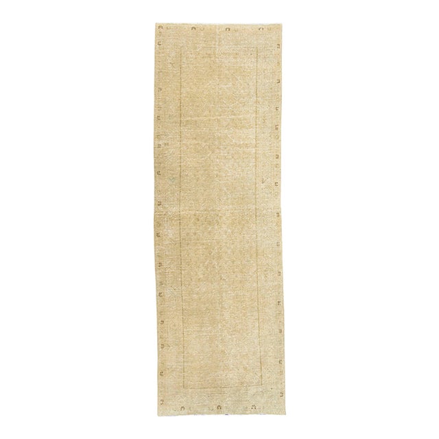 Turkish Vintage Rug 3'4" x 10'4" For Sale