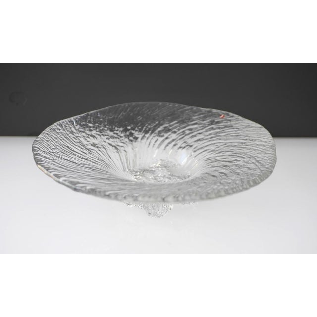 1970s Finnish Art Glass Avanti Bowl by Tapio Wirkkala for Iittala, 1979 For Sale - Image 5 of 11