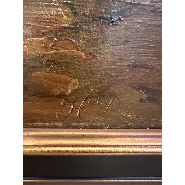 Traditional Large Landscape in New Custom Frame For Sale - Image 3 of 7