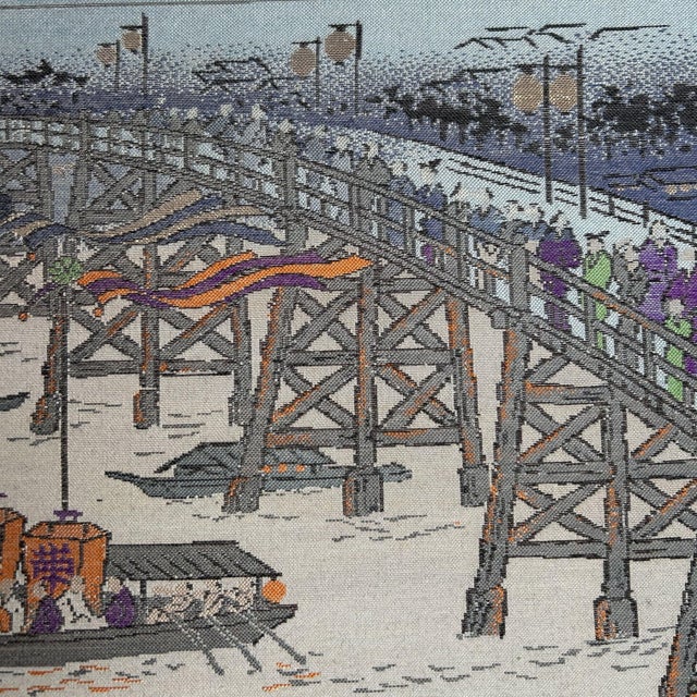 Mid-Century Modern Kanda Festival Procession Textile, Tokyo, Japan, 1960s For Sale - Image 3 of 8