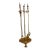 Early 20th Century Copper and Brass Lion Paw Fireplace Set For Sale