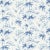 Schumacher Arita Floral Fabric in Porcelain For Sale