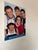 A colorful acrylic on canvas portrait painting by S. McLain depicting the iconic pop group Backstreet Boys. The...