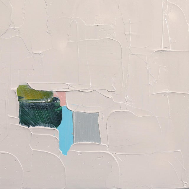 2020s Subtle Mark - Original Textured Contemporary Abstract Acrylic Painting on Canvas For Sale - Image 5 of 9