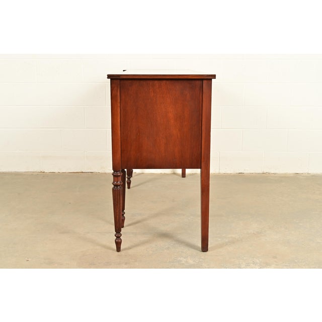 Baker Furniture Style Federal Carved Mahogany Sideboard Credenza For Sale - Image 12 of 14