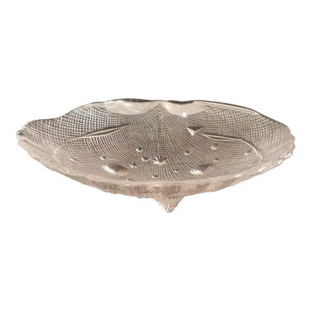 Shell Shaped Glass Trinket Holder For Sale