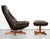 Mid-Century Modern Set of MS-68 Swivel Lounge Chair and Ottoman from Madsen & Schübell, 1960s For Sale - Image 3 of 18