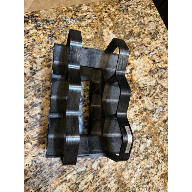 Mid-Century Modern Vintage 1960s Modernist Plastic Wine Rack Mid Century Modern Atomic Switzerland For Sale - Image 3 of 7