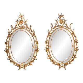 George III Style Giltwood Mirrors - a Pair For Sale