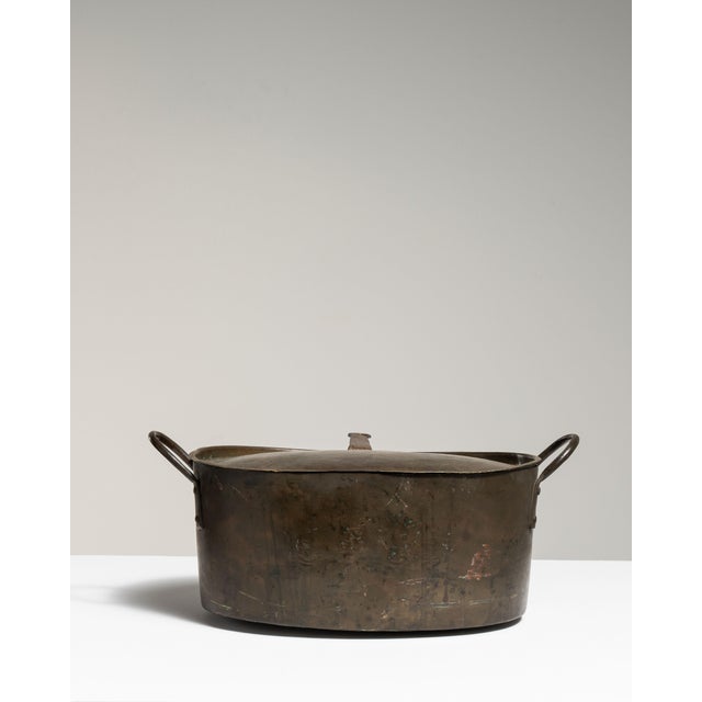 19th Century 19th Century France Chocolate Metal Serving Piece For Sale - Image 5 of 15