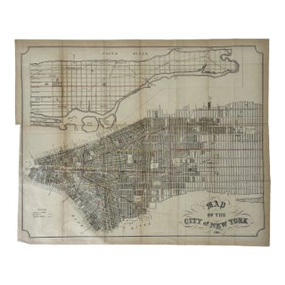 New York City Lithograph, 1851 – Original From Valentine’s Manual (21 × 17¼ In.) For Sale