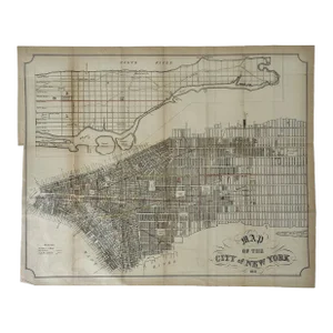 New York City Lithograph, 1851 – Original From Valentine’s Manual (21 × 17¼ In.)