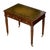 English 19th Century Mahogany Desk with Green Leather Top and Reeded Legs For Sale - Image 10 of 12