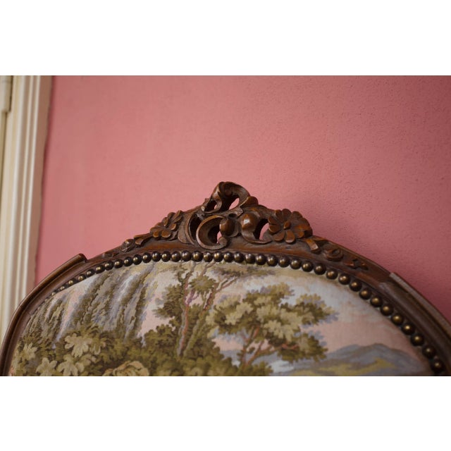 Textile Armchairs Upholstered in Tapestry, Set of 2 For Sale - Image 7 of 11