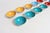 Teal Set of Twelve Small Danish Modern Enamel and Brushed Aluminum Snack Bowls For Sale - Image 8 of 18