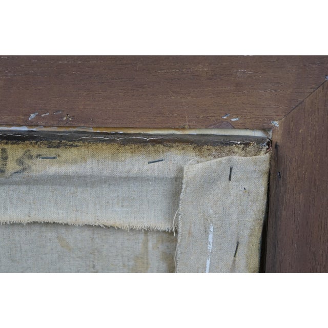 Textile Late 20th Century Mr & Mrs William Hallett Morning Walk Oil Painting After Thomas Gainsbourough For Sale - Image 7 of 13