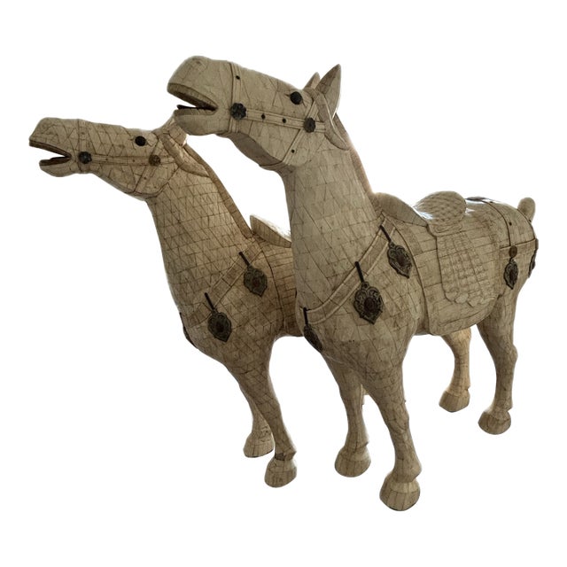 Mid 20th Century Chinese Tang Dynasty-Style Horse Statues For Sale