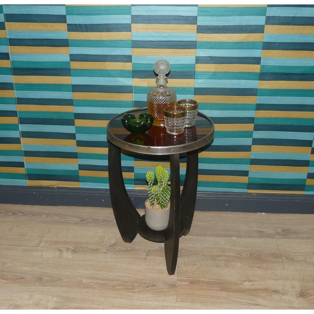 Art Deco Amsterdam School Side Table, Netherlands For Sale - Image 5 of 13