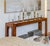 A vintage Drexel Heritage Captiva console table that exemplifies the relaxed sophistication of 1970s American design....