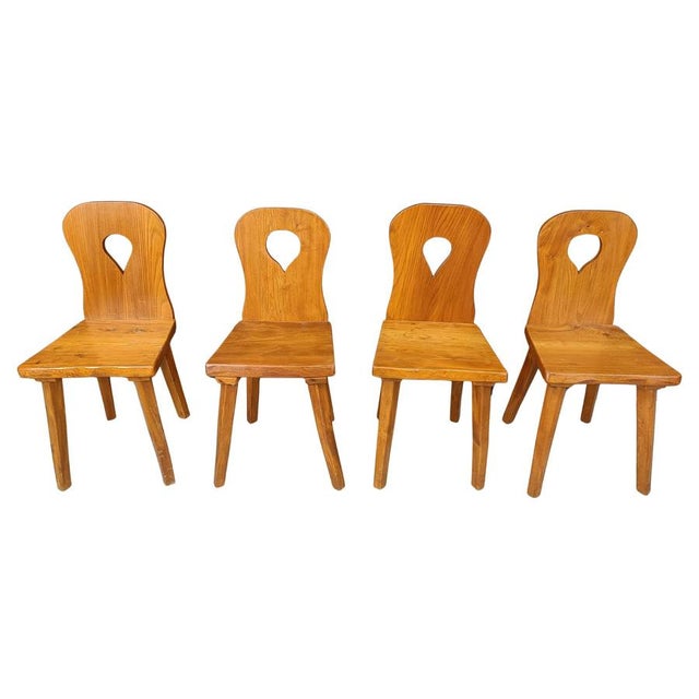 Vintage Brutalist Dining Chairs, 1960s, Set of 4 For Sale - Image 12 of 12