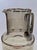 Mid Century Bar Pitcher, Smoky Glass with Etching and Silver For Sale - Image 4 of 7