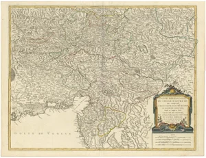 Map of Southern Austria and Carinthia and Carniola and Styria, 1752