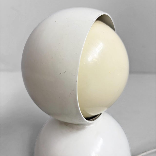 Italian Modern White Eclisse Table Lamp by Vico Magistretti for Artemide, 1970s For Sale - Image 11 of 13