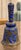 Chinese Antique 1880-1920 Chinese Cloisonné Enamel Hand Bell Blue Floral Metal 5” Ornate For Sale - Image 3 of 4