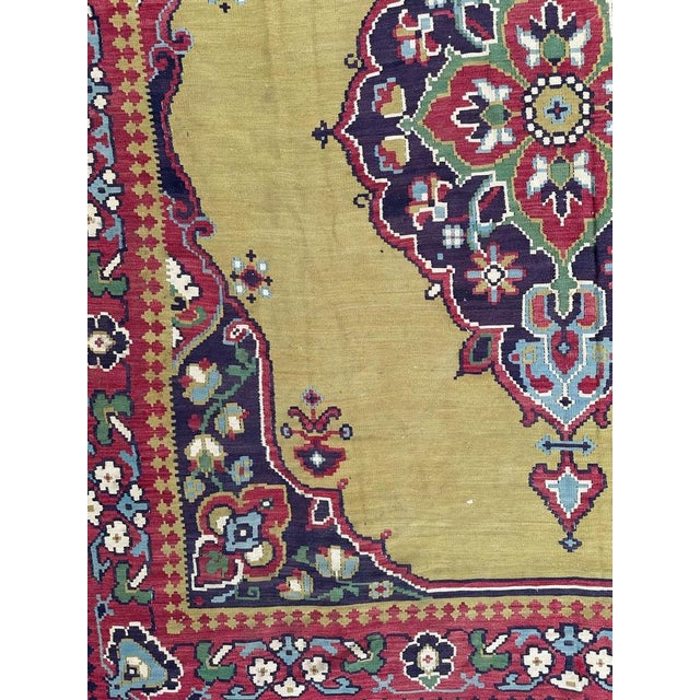 Large Vintage Transylvanian Kilim Rug, 1970s For Sale - Image 4 of 17