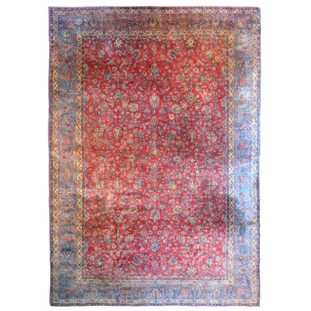 Early 20th Century Vintage Kashan Rug For Sale - Image 11 of 11