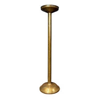 Large Antique Brass Stand or Column For Sale