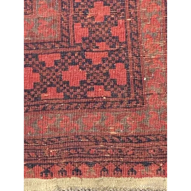 Pasargad Red Antique Yamoud Wool Rug For Sale - Image 4 of 6